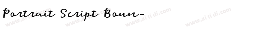 Portrait Script Boun字体转换